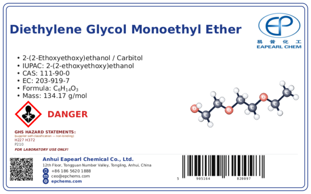 Diethylene Glycol Monoethyl Ether