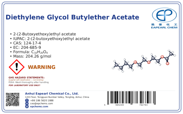 Diethylene glycol butylether acetate