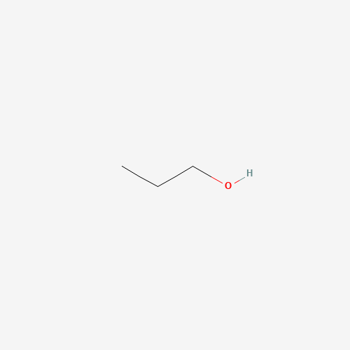 Szkielet 2D 1-Propanol (n-Propanol), CAS 71-23-8, wzór C3H8O