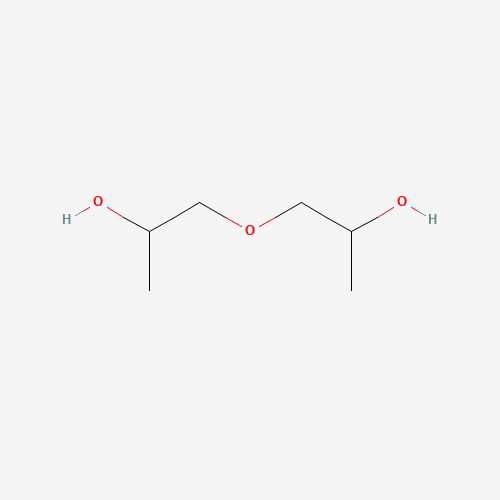 Szkielet 2D 1,1'-Oxydi-2-propanol, CAS 110-98-5, wzór C6H14O3