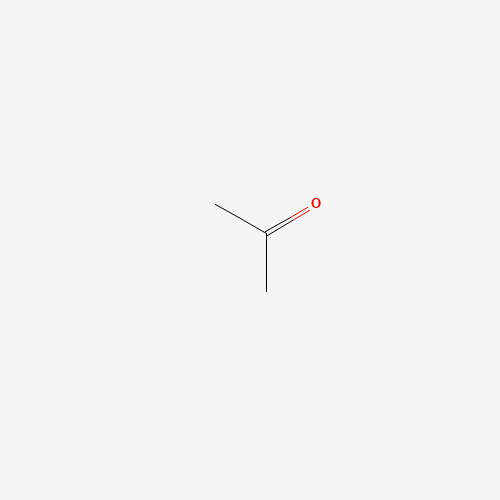 Szkielet 2D Acetone, CAS 67-64-1, wzór C3H6O
