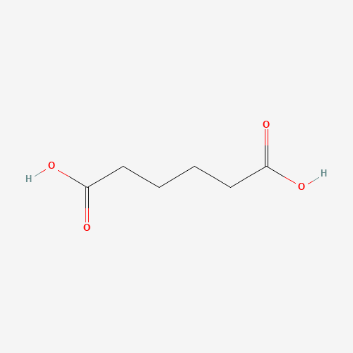 Szkielet 2D Adipic acid, CAS 124-04-9, wzór C6H10O4