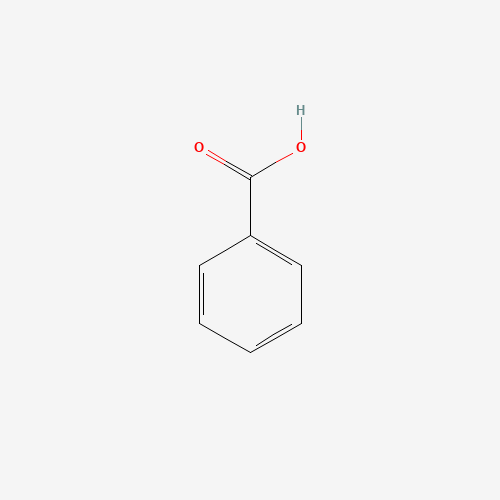Szkielet 2D Benzoic acid, CAS 65-85-0, wzór C7H6O2