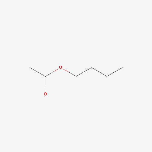 Szkielet 2D Butyl acetate (BTAC), CAS 123-86-4, wzór C6H12O2