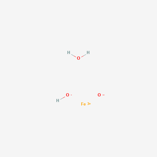 Szkielet 2D Iron oxide yellow, CAS 51274-00-1, wzór FeH₃O₃