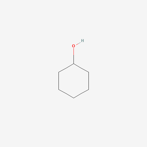 Szkielet 2D Cyclohexanol, CAS 108-93-0, wzór C6H12O