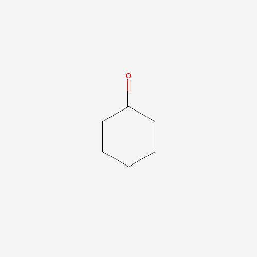 Szkielet 2D Cyclohexanone, CAS 108-94-1, wzór C6H10O