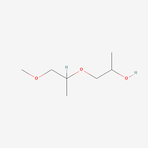 Szkielet 2D Dipropylene glycol monomethyl ether, CAS 34590-94-8, wzór C7H16O3
