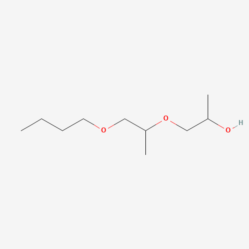 Szkielet 2D Dipropylene glycol monobutyl ether, CAS 29911-28-2, wzór C10H22O3