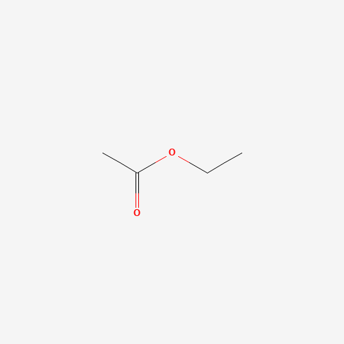 Szkielet 2D Ethyl acetate, CAS 141-78-6, wzór C4H8O2
