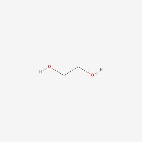 Szkielet 2D Ethylene glycol, CAS 107-21-1, wzór C2H6O2