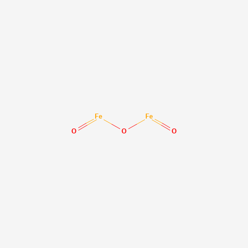 Szkielet 2D Iron oxide red, CAS 1309-37-1, wzór Fe₂O₃