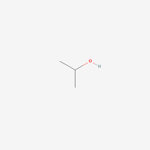 Szkielet 2D Isopropyl alcohol, CAS 67-63-0, wzór C3H8O