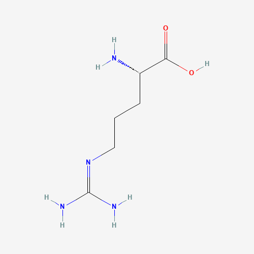Szkielet 2D L (+)-Arginine, CAS 74-79-3, wzór C6H14N4O2