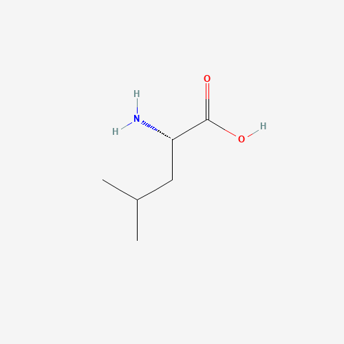 Szkielet 2D L-Leucine, CAS 61-90-5, wzór C6H13NO2