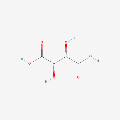Szkielet 2D L (+)-Tartaric acid, CAS 87-69-4, wzór C4H6O6
