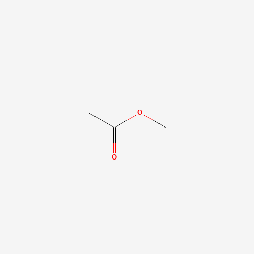 Szkielet 2D Methyl acetate, CAS 79-20-9, wzór C3H6O2
