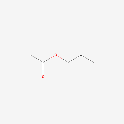 Szkielet 2D Propyl Acetate, CAS 109-60-4, wzór C5H10O2