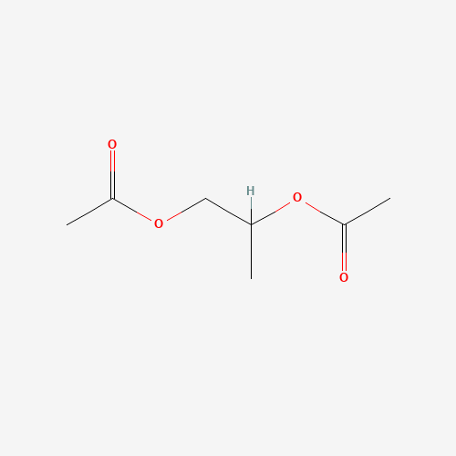 Szkielet 2D 1,2-Propylene Diacetate (PGDA), CAS 623-84-7, wzór C7H12O4