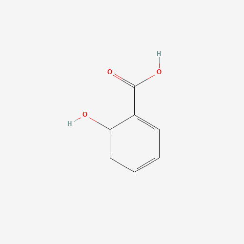 Szkielet 2D Salicylic acid, CAS 69-72-7, wzór C7H6O3