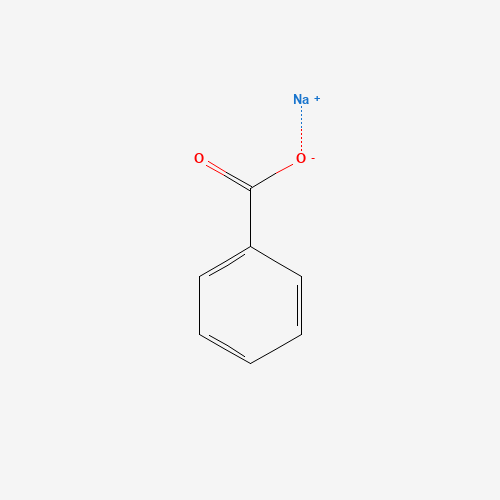 Szkielet 2D Sodium Benzoate, CAS 532-32-1, wzór C₇H₅NaO₂