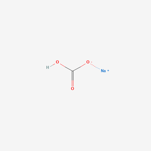 Szkielet 2D Sodium bicarbonate, CAS 144-55-8, wzór CHNaO3