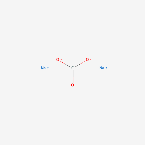 Szkielet 2D Sodium carbonate, CAS 497-19-8, wzór CNa₂O₃