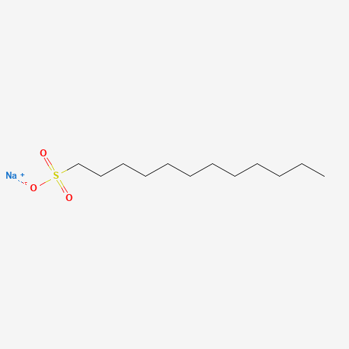 Szkielet 2D Sodium Dodecyl Sulfonate (SDS), CAS 2386-53-0, wzór C12H25NaO3S