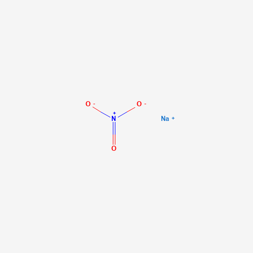 Szkielet 2D Sodium Nitrate, CAS 7631-99-4, wzór NaNO₃