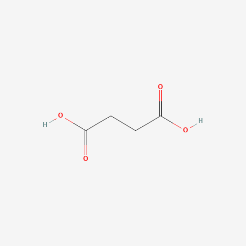 Szkielet 2D Succinic Acid, CAS 110-15-6, wzór C4H6O4