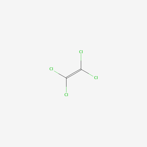 Szkielet 2D Perchloroethylene (PCE), CAS 127-18-4, wzór C2Cl4