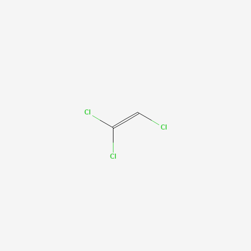 Szkielet 2D Trichloroethylene, CAS 79-01-6, wzór C2HCl3